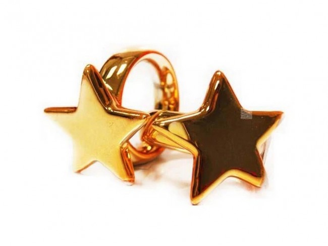 NATALE PORTATOVAGLIOLO ANELLO CERAMICA NATALIZIO ORO/ROSSO