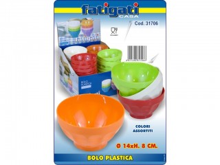 TAZZONE BOLO SCODELLA PLASTICA FATIGATI CM. 14
