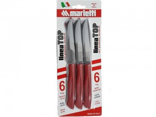 COLTELLI MARIETTI BISTECCA TOP 6 PZ ROSSO