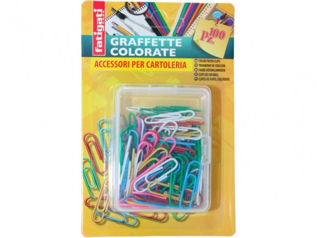 CARTOLERIA GRAFFETTE COLORATE MEDIE 100 PZ.