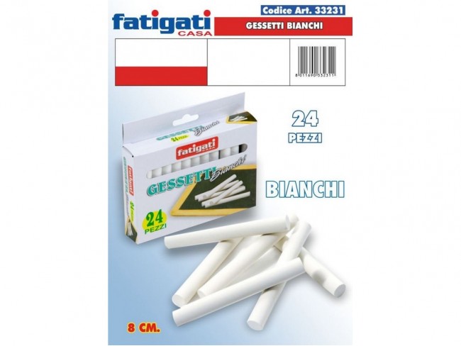 CARTOLERIA GESSETTI BIANCHI 24 PZ.
