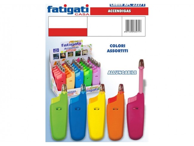 ACCENDIGAS A FIAMMELLA ALLUNGABILE FATIGATI