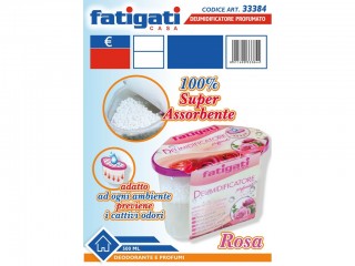 DEUMIDIFICATORE VASCHETTA 500 ML PROFUMO ROSA FATIGATI