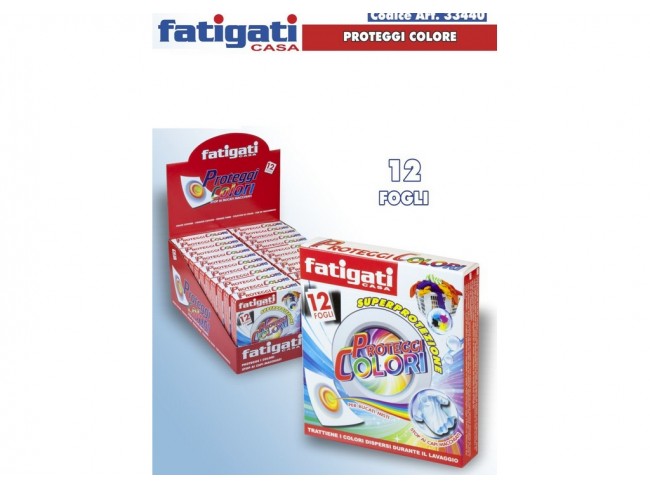 PANNI SALVABUCATO COLORATO FATIGATI 12 FOGLI