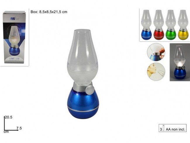 LAMPADA DA TAVOLO LED CON REGOLATORE LUCE A BATTERIA