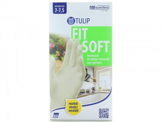 GUANTI MONOUSO LATTICE 100 PZ. FIT SOFT TULIP MIS. MEDIA