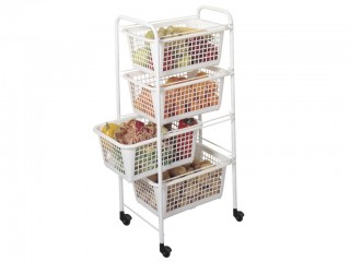 CARRELLO PORTAVERDURE METALTEX MIAMI 4 RIPIANI