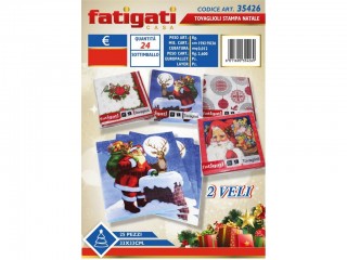 TOVAGLIOLI DECORATI 20 PZ. CM. 33X33