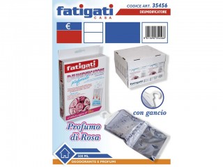 DEUMIDIFICATORE PROFUMATO PROFUMO ROSA CON GANCIO 500 ML. FATIGATI