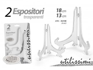 SUPPORTO ESPONI PIATTO TRASP. GICOS CM. 13-18 SET 2 PZ.