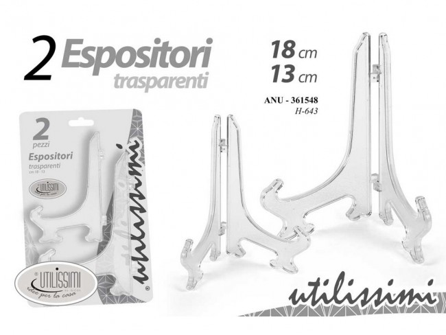 SUPPORTO ESPONI PIATTO TRASP. GICOS CM. 13-18 SET 2 PZ.