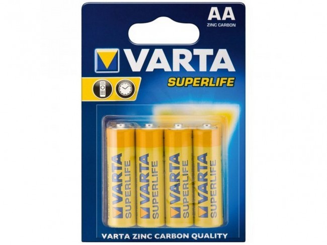 BATTERIA PILA VARTA ZINCO CARBONE  STILO BLISTER 4 PZ.