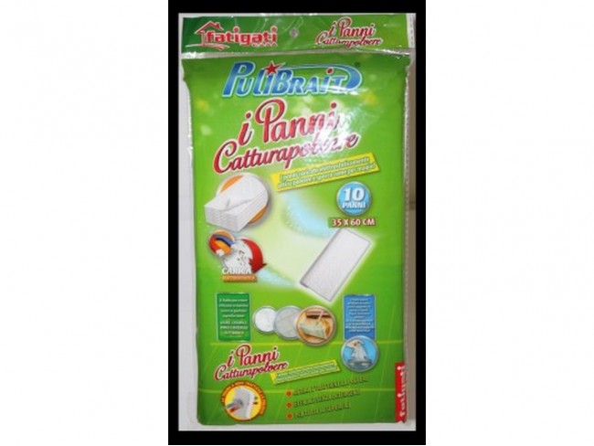 PANNI CATTURAPOLVERE FATIGATI 10 PZ. CM. 35X60