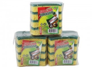 SPUGNE ABRASIVE DOPPIA AZIONE 4 PZ.