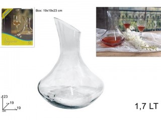 BOTTIGLIA DUE ESSE DECANTER TAGLIO OBLIQUO LT. 1.7