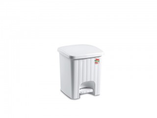 PATTUMIERA BAGNO STEFANPLAST PEDALINA LT. 4.5 BIANCO
