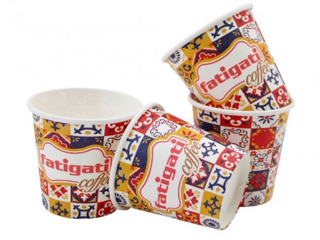 BICCHIERI MONOUSO CARTA CAFFE' CC. 75 X 50 PZ.
