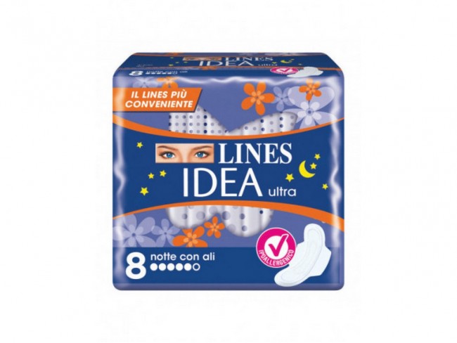 ASSORBENTI LINES IDEA ULTRA NOTTE ALI X 8