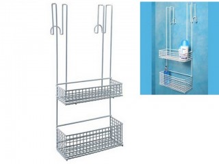 MENSOLA BAGNO DOCCIA FILTEX BIANCA CON GANCIO