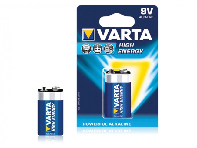BATTERIA PILA VARTA ALCALINA ENERGY 9 VOLTS BLISTER 1 PZ.