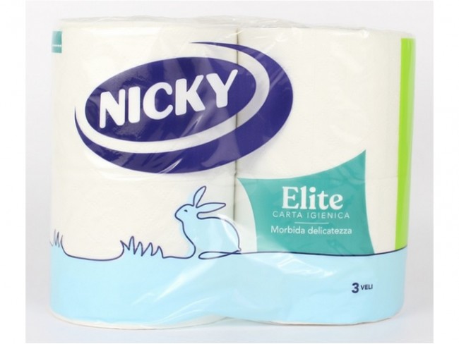 CARTA IGIENICA NICKY ELITE 4 ROTOLI