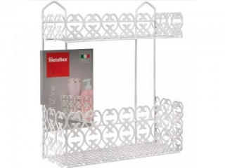 MENSOLA BAGNO FLORENZ METALTEX FRONTALE 2 PIANI
