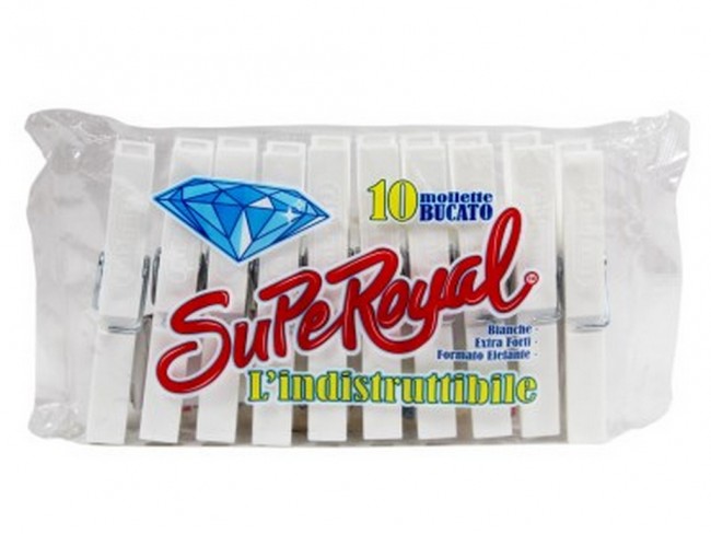 MOLLETTE FATIGATI PLASTICA SUPER ROYAL 10 PZ