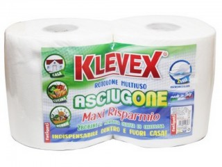 CARTA CUCINA ROTOLO BOBINA ASCIUGONE KLEVEX MAXI 2 PZ.