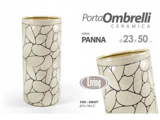 PORTAOMBRELLI GICOS CERAMICA COLORE PANNA CM 50