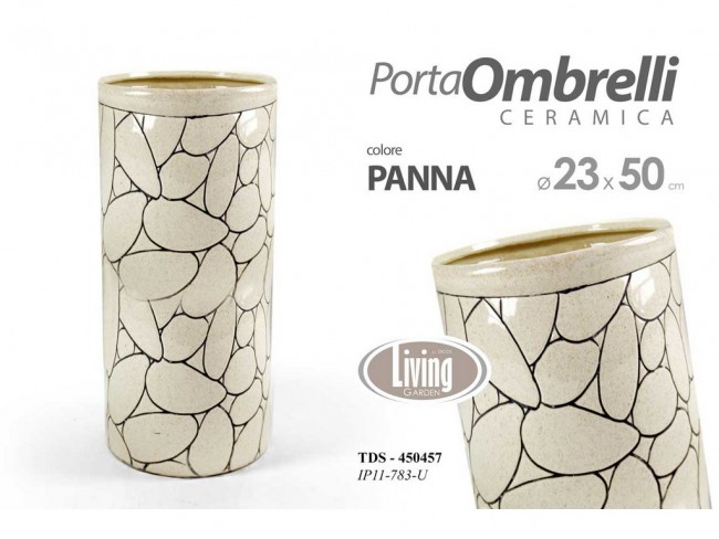 PORTAOMBRELLI GICOS CERAMICA COLORE PANNA CM 50