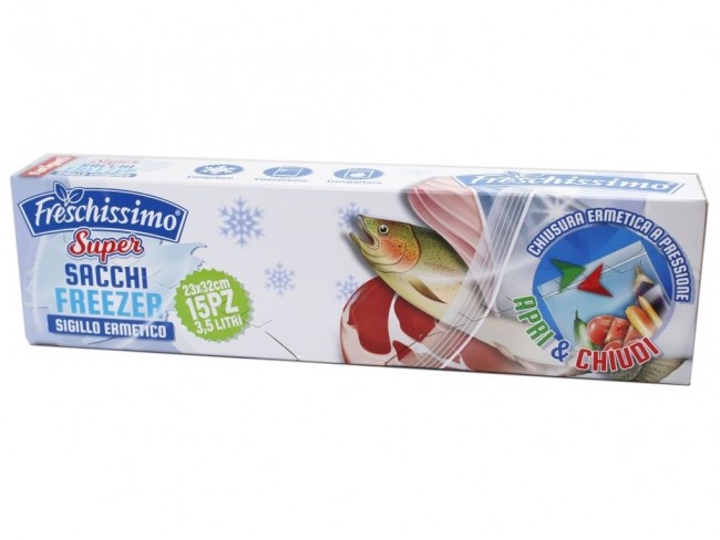 SACCHETTI FREEZER FATIGATI 15 PZ. CM. 23X32