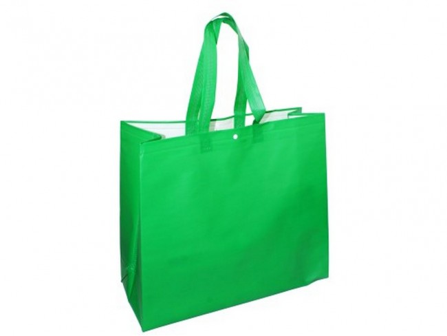 BORSA SHOPPING FATIGATI VERDE CM. 45X40X19