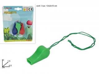 GIOCO FISCHIETTI CON LACCETTO SET 3 PZ.