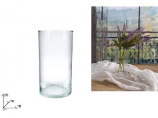 VASO FIORI DUE ESSE VETRO CILINDRO CM 20X10