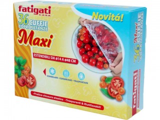 CUFFIE COPRIPIETANZE 48 CM. CON ELASTICO 36 PZ.