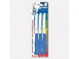 COLTELLI PAOLUCCI TAVOLA PUNTA DENTATA 6 PZ. BLU