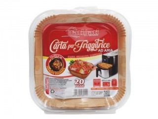 CARTA QUADRATA NATURAL FRIGGITRICE AD ARIA 20 PZ.