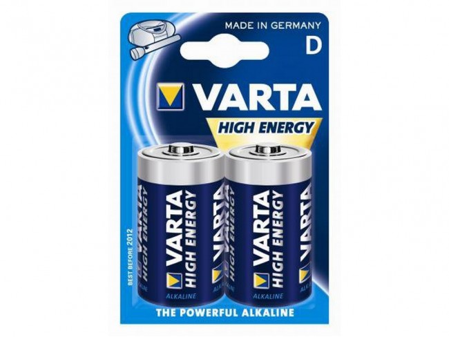 BATTERIA PILA VARTA ALCALINA ENERGY TORCIA BLISTER 2 PZ.