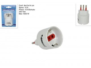 SPINA ADATTATORE SCHUKO 10 AMPERE