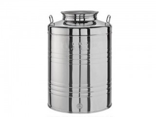 FUSTO OLIO INOX 18/10 MINOX LT. 50 CON PREDISPOSIZIONE