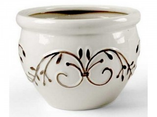 CACHEPOT GASPO GICOS PORCELLANATO DECORATO ART. 530463 CM. 17x13