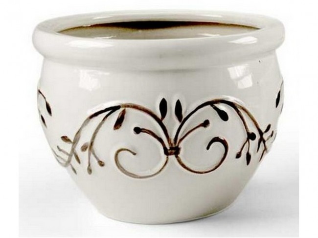 CACHEPOT GASPO GICOS PORCELLANATO DECORATO ART. 530463 CM. 17x13