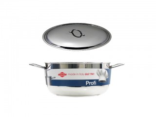 CASSERUOLA INOXRIV PROFI CON COPERCHIO CM. 30 LT. 9.3