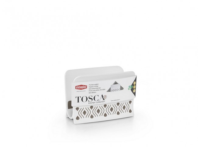 PORTATOVAGLIOLI STEFANPLAST TOSCA BIANCO TORTORA