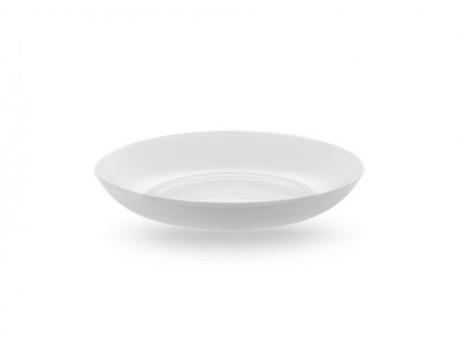 PIATTO PLASTICA MOPLEN BIANCO FONDO