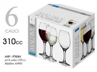 BICCHIERI GICOS CALICE MALDIVE ACQUA 310 CC X 6