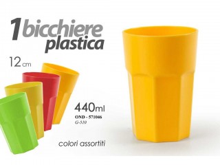 BICCHIERE GICOS PLASTICA COLOR CC 440
