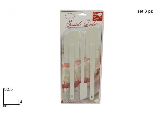 SPATOLE PER DOLCI 3 PZ.
