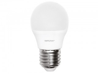 LAMPADINA IMPERIA LED E27 SFERA 6W=42W LUCE NATURALE