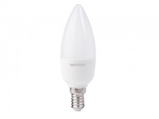 LAMPADINA IMPERIA LED E14 OLIVA 6W=42W LUCE NATURALE